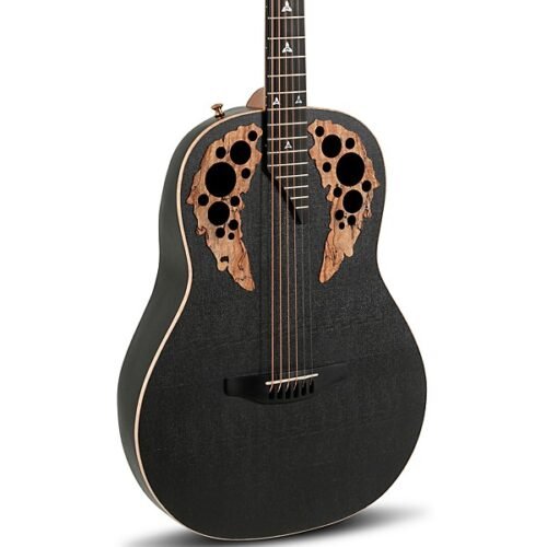Ovation U581T-SPM-G Adamas Series Deep Contour Acoustic-Electric Guitar Black Satin Copper Metal Flake