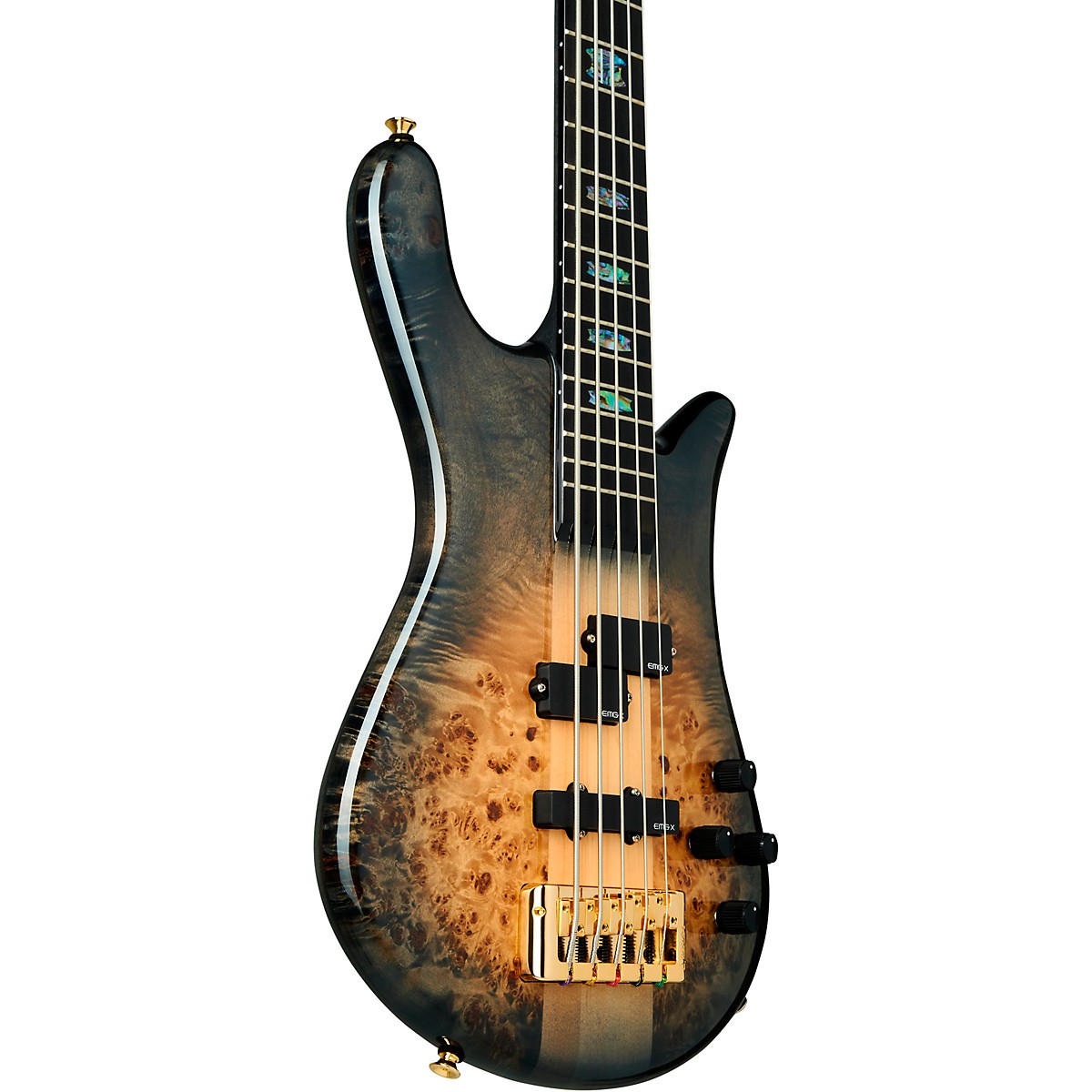 Spector Euro 5 Custom 5 String Electric Bass Natural Black Burst Gloss - Image 5