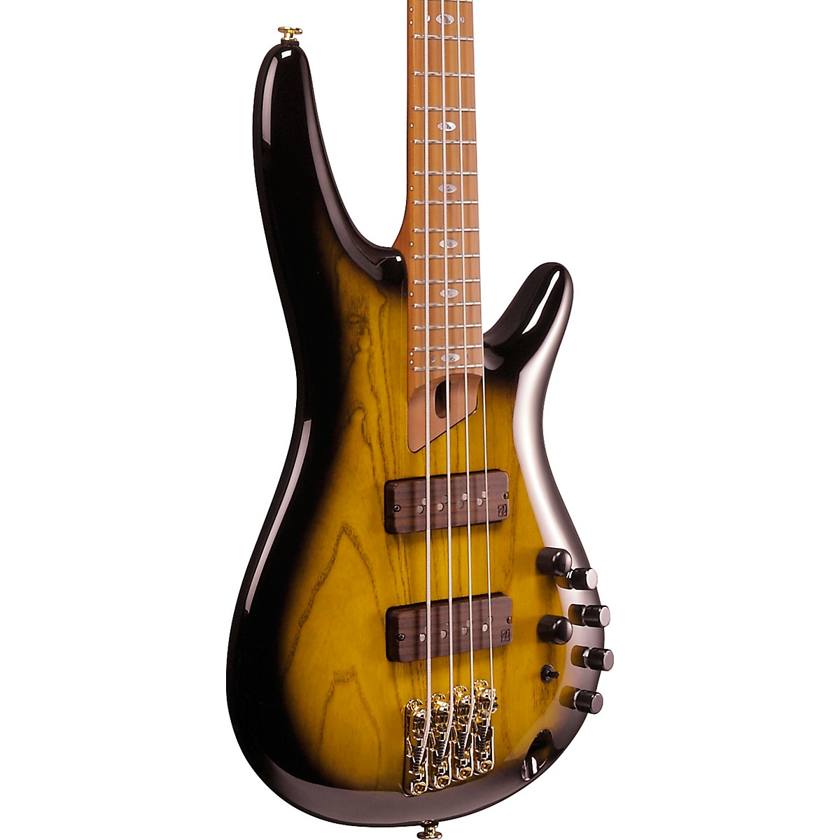 Ibanez Prestige SR4500 4-String Electric Bass Guitar Desert Sunset Burst - Image 5