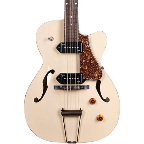 Godin 5th Avenue Thin Line Kingpin Hollowbody Electric Guitar With P90 Pickups Trans Cream