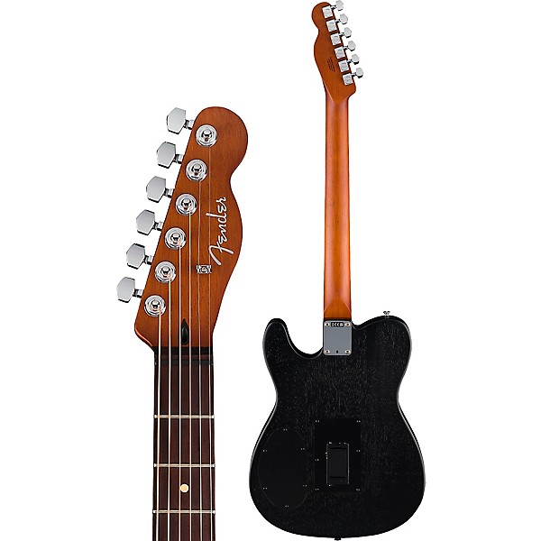 Fender Acoustasonic Standard Telecaster Acoustic-Electric Guitar - Black - Image 4