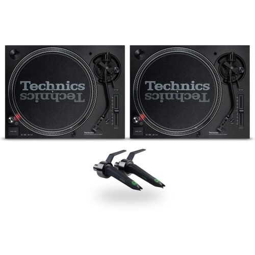 Technics SL-1200MK7 Direct Drive Turntable Pair with Ortofon Concorde Mix Cartridge Twin Pack
