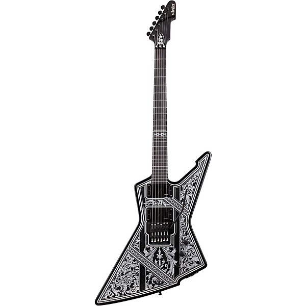 Schecter Guitar Research E-1 FR Przym Palladium Electric Guitar Gloss Black - Image 3