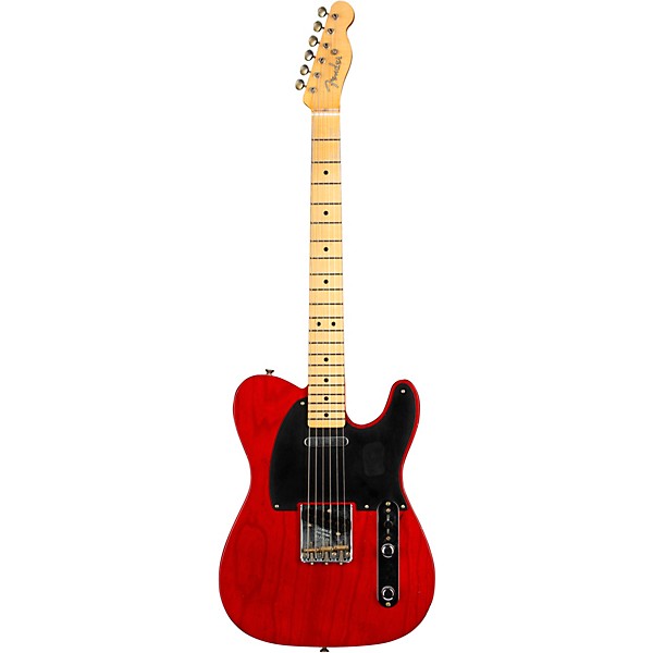 Fender Custom Shop Limited Edition 1951 Nocaster Journeyman Relic Electric Guitar Crimson Red Transparent - Image 3