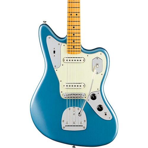 Fender American Professional Classic Jaguar Maple Fingerboard Electric Guitar - Faded Lake Placid Blue