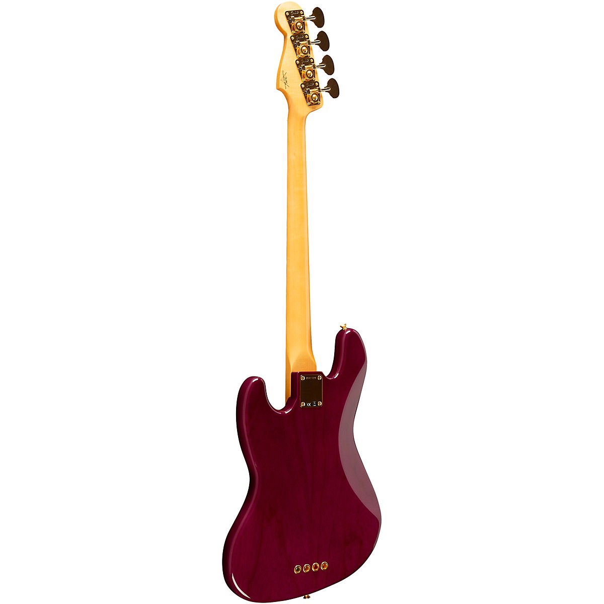 Fender Custom Shop American Custom Jazz Bass NOS Maple Fingerboard - Purple Transparent - Image 4