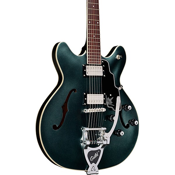 Guild Starfire I DC Hot Rod Semi-Hollow Electric Guitar - Kingswood Green - Image 5