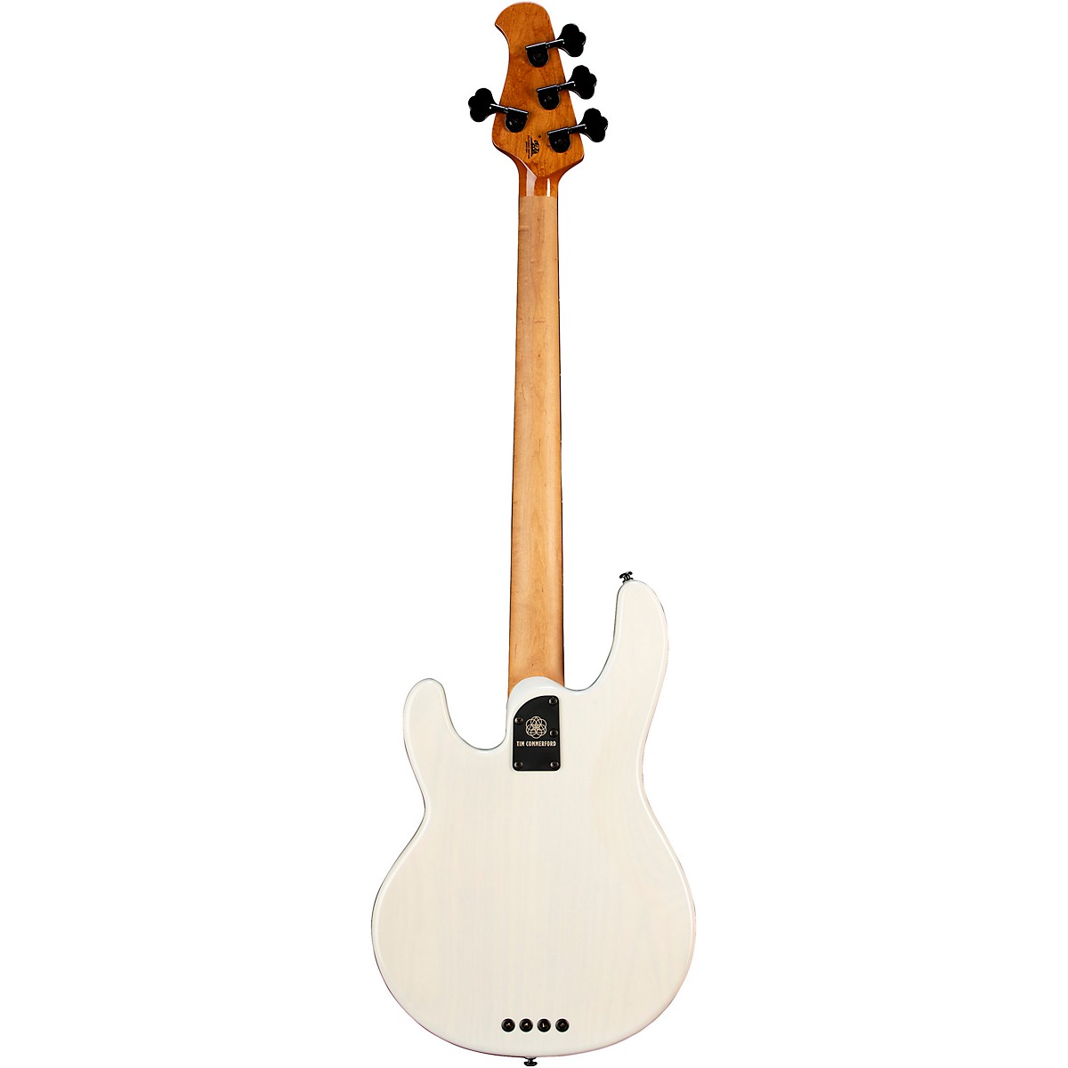 Ernie Ball Music Man Tim Commerford Artist Series StingRay Passive Electric Bass Guitar - Fight Night White - Image 4