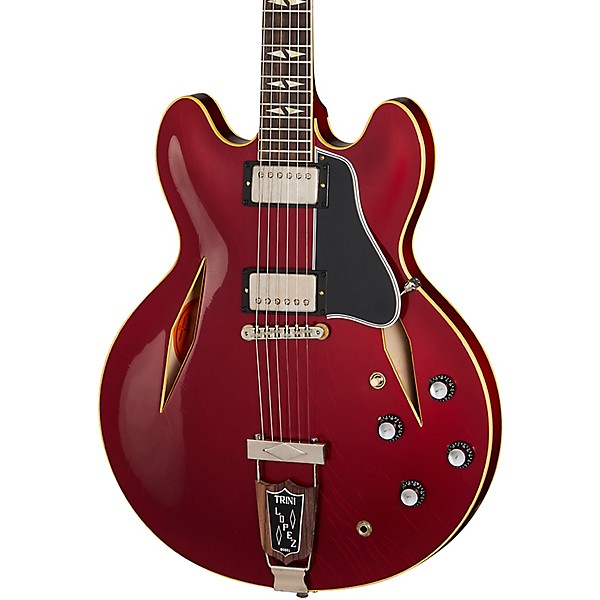Gibson Custom Murphy Lab 1964 Trini Lopez Standard Reissue Ultra Light Aged Semi-Hollow Electric Guitar Sparkling Burgundy