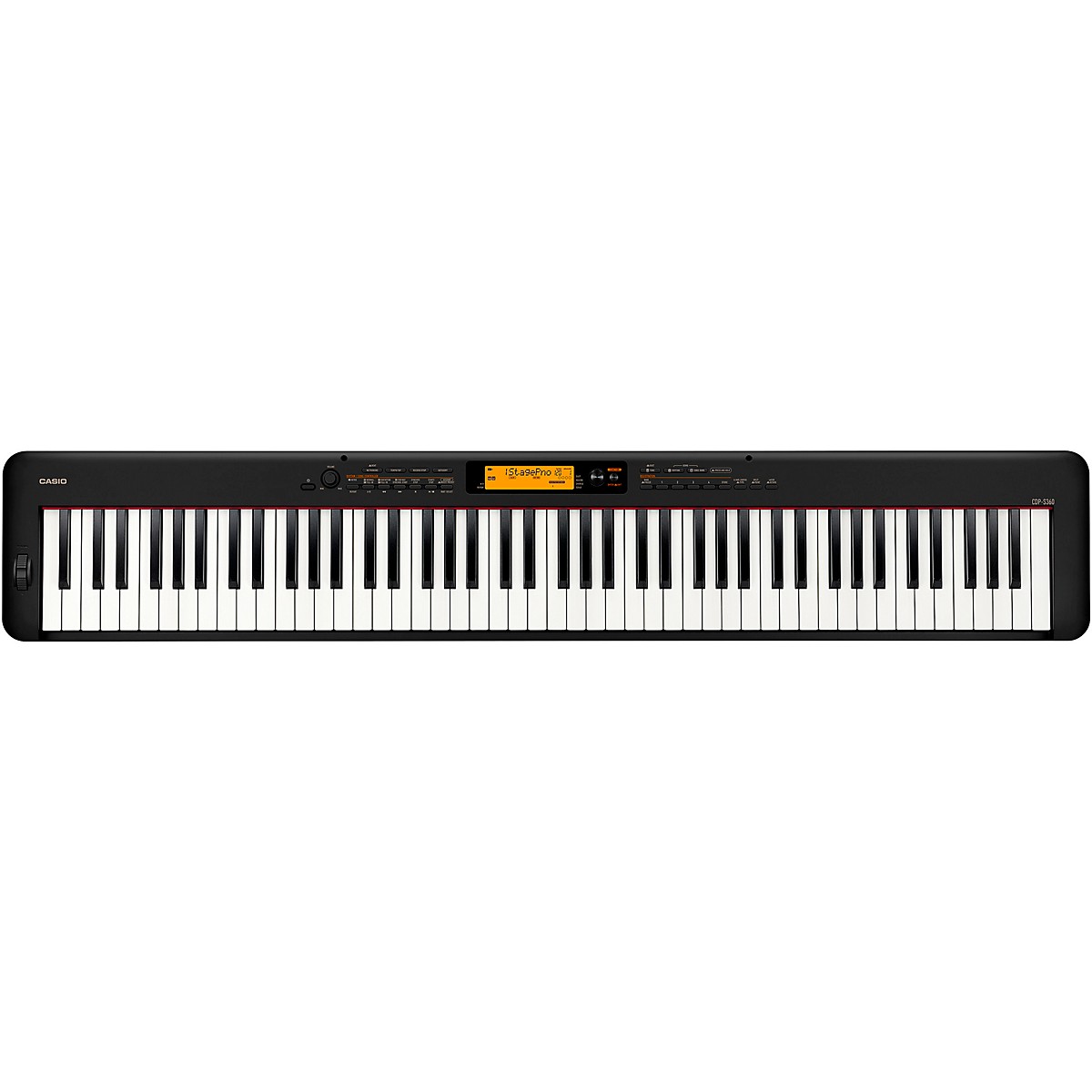 Casio CDP-S360 Compact Digital Piano with Warm Audio WA-CAB Headphone Package (Pedals/Bench/Stand Included) Black - Image 2