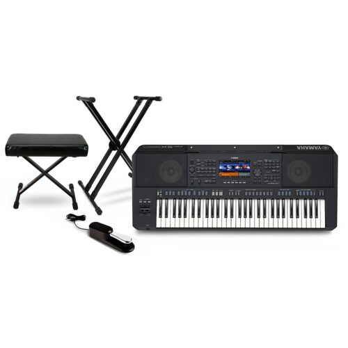 Yamaha PSR-SX920 61-Key High-Level Arranger Keyboard Essentials Bundle