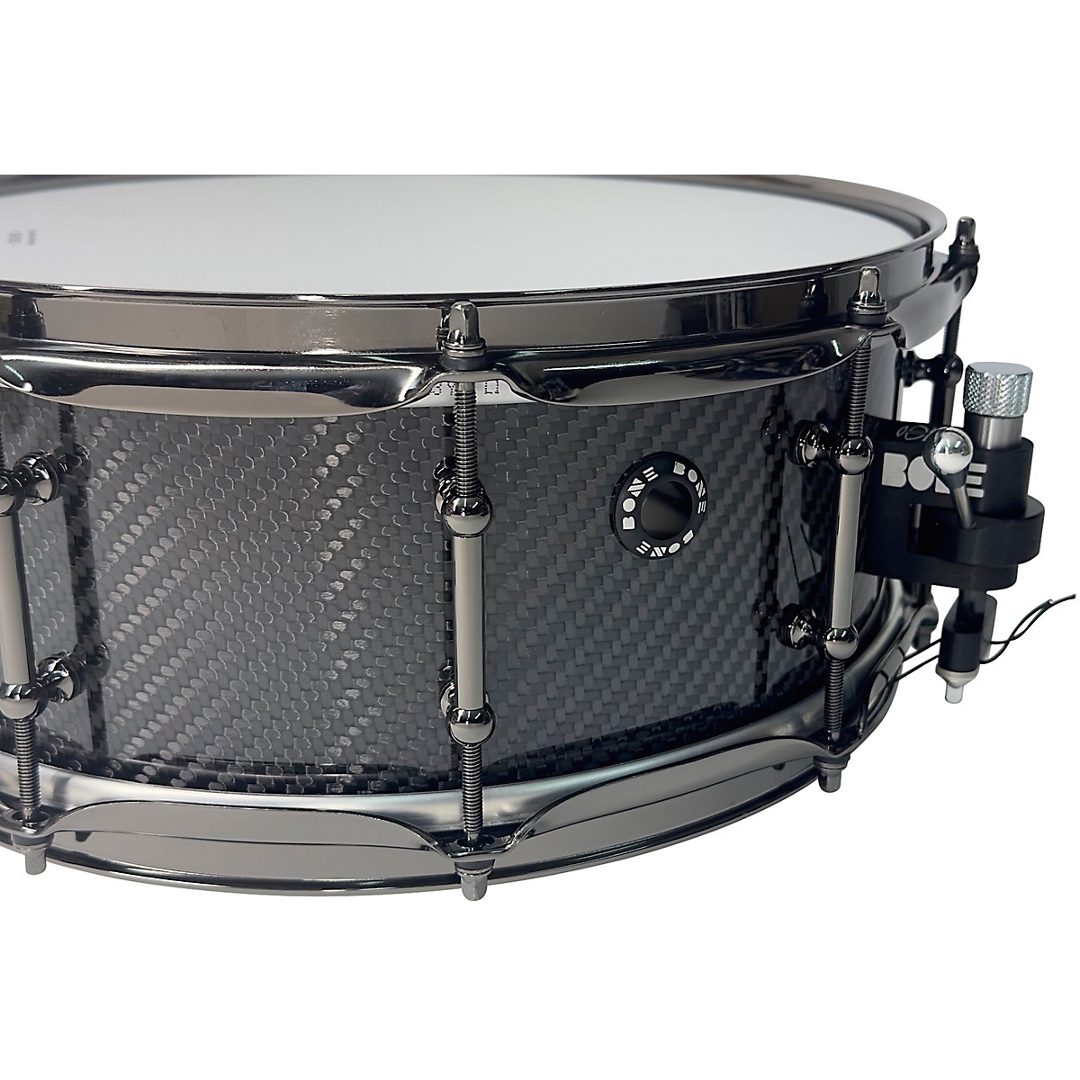 BONE Drums TRUE Carbon Fiber Twill Snare Drum with Nickel Hardware 14 x 5.5 in. - Image 5