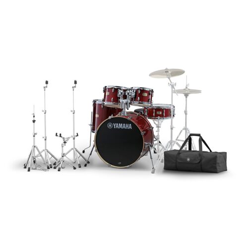 Yamaha Stage Custom Birch 5-Piece Shell Pack With HW-3 Lightweight Hardware Pack Cranberry Red